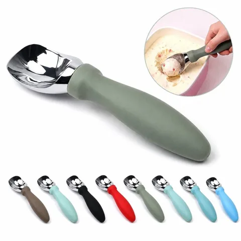 Heavy-Duty Ice Cream Scoop with Ergonomic Comfort Handle 2