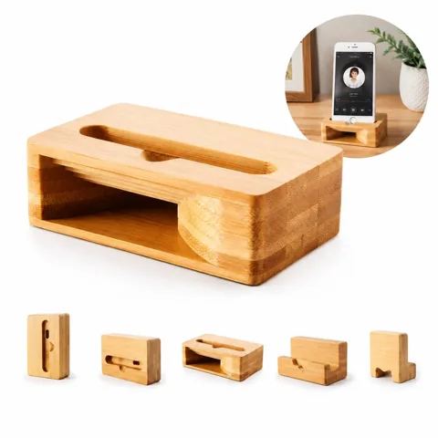 Wooden Sound Amplifier Stand for Phone and Tablet 2