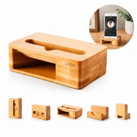 Wooden Sound Amplifier Stand for Phone and Tablet 1
