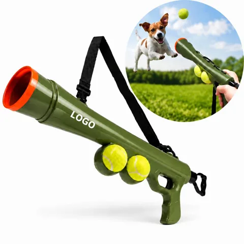 Pet Outdoor Tennis Ball Launcher with Adjustable Speed