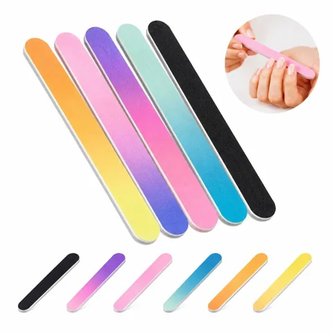 7-Inch Thick Foam Acrylic Nail File, Multi-Color for Everyday Use 2