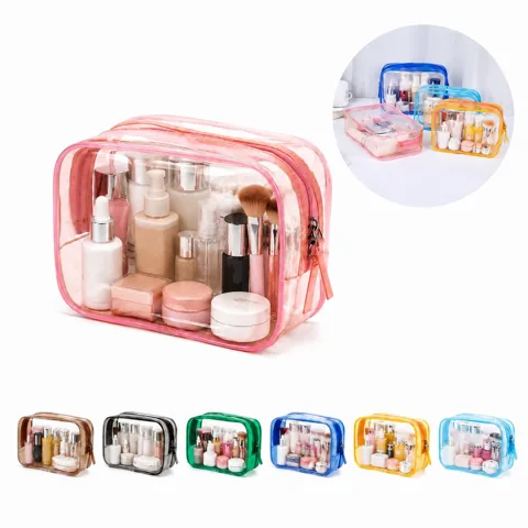 Waterproof Transparent PVC Bag with Zipper for Travel 2