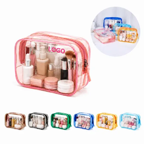 Waterproof Transparent PVC Bag with Zipper for Travel 1