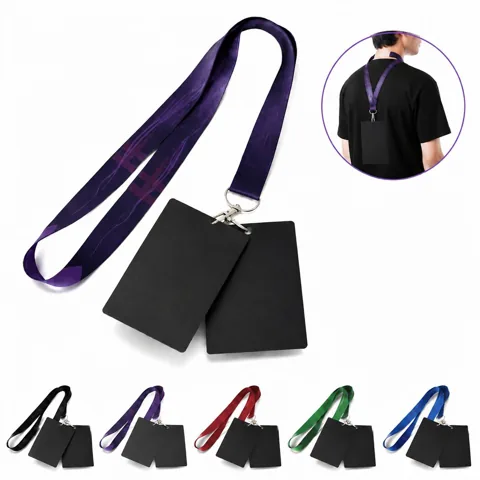 Custom Full Color PVC Badge with Lanyard and Protective 2