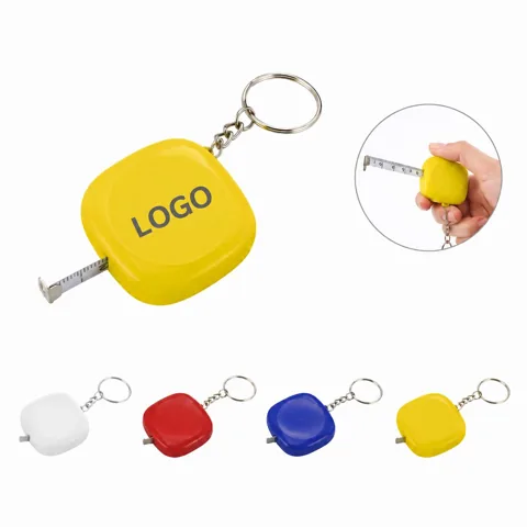 Retractable Tape Measure Keychain with Custom Logo for Everyday Use