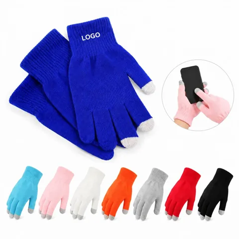 Touchscreen Thermal Gloves for Winter with Grip Palm