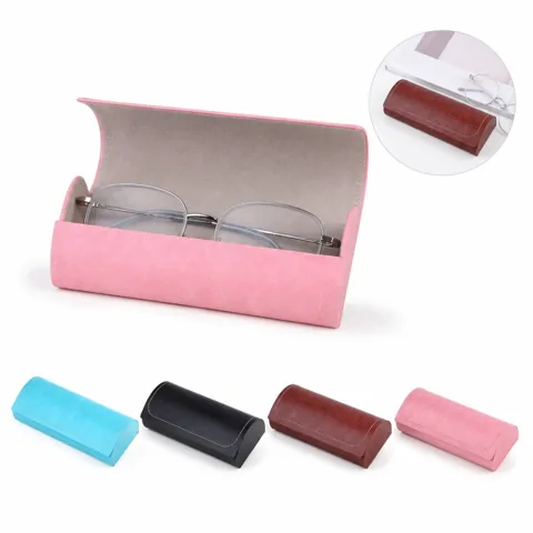 PU Leather Hard Shell Sunglasses Case with Soft Lining 2