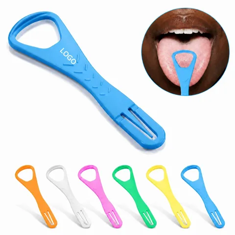 Portable Tongue Cleaner with Ergonomic Curved Handle for Everyday Use