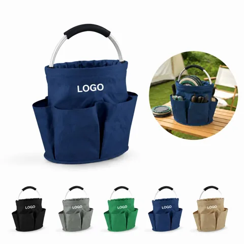 Foldable Oxford Storage Basket with Handle for Outdoor