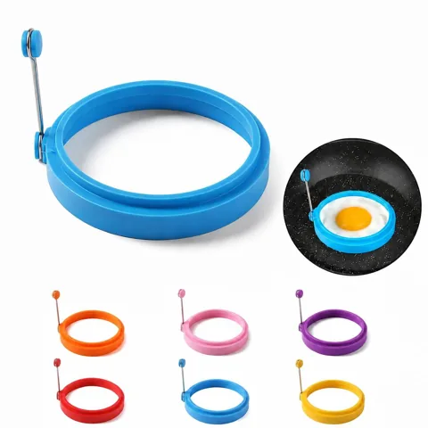 Non-Stick Silicone Egg Ring Mold for Perfect Round Fried 2