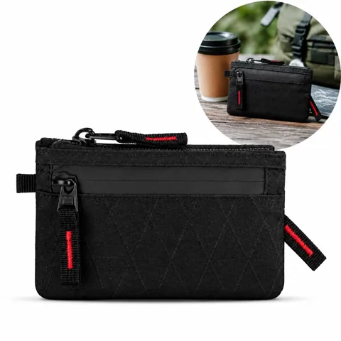 Nylon Zip-Around Card Wallet with Multiple Slots 2