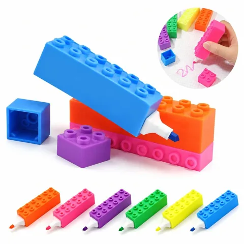 Pastel Building Block Highlighters for Smooth, Smudge-Free 2