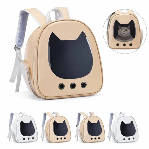 Breathable Cat Backpack with Safety Tether for Outdoor 2