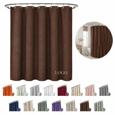 Waterproof Fabric Shower Curtain with Mold Resistance