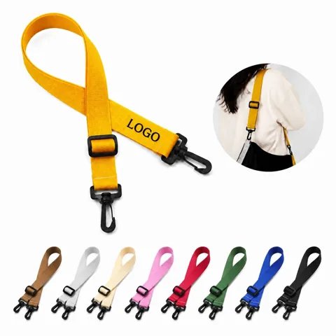 Adjustable Nylon Bag Straps with Metal Hardware for Totes,