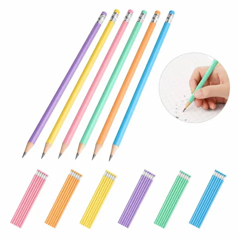 Cute Safe Eraser Pencil for Kids with Built-in Corrector 2