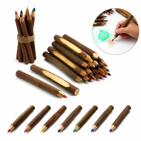 Natural Branch Pencils 5.7in Eco-Friendly Wood for Drawing 2