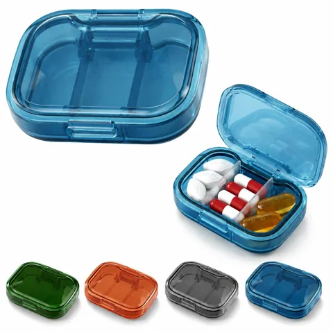 Waterproof 3-Compartment Travel Pill Box for Daily Meds 2