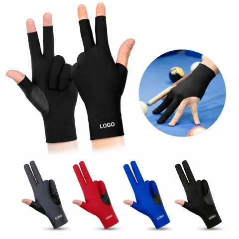 Breathable Billiard Glove with Open Fingers for Pool