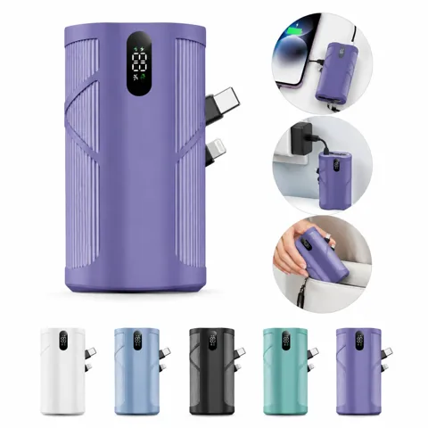 5000mAh Power Bank with LED Display, Portable Charger for Everyday Use 2