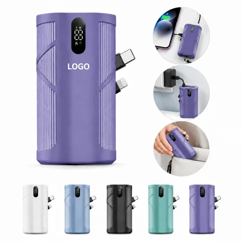 5000mAh Power Bank with LED Display, Portable Charger for Everyday Use