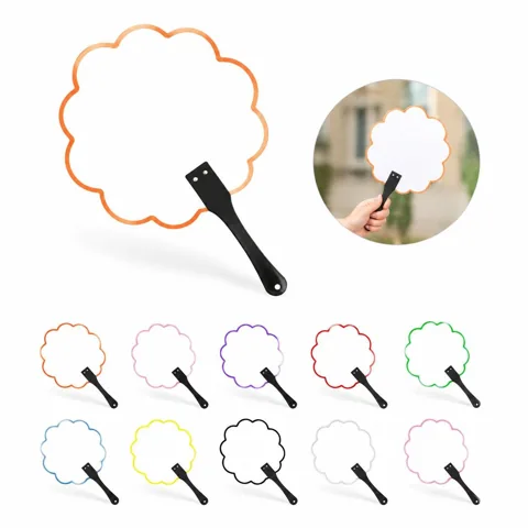 Custom Full Color Plastic Hand Fan for Cooling, Portable & 2