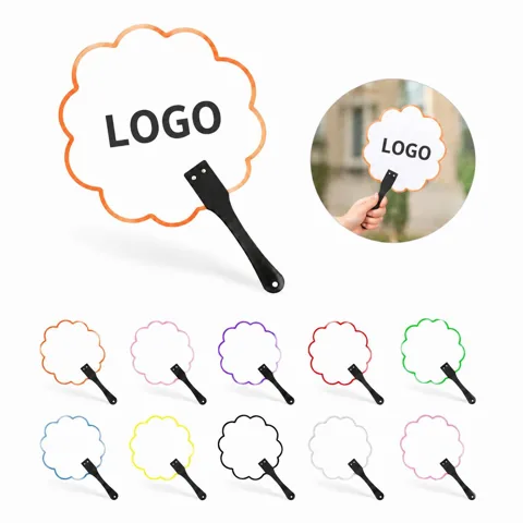 Custom Full Color Plastic Hand Fan for Cooling, Portable &
