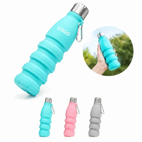 Collapsible Silicone Water Bottle Leak-Proof Foldable for Everyday Use