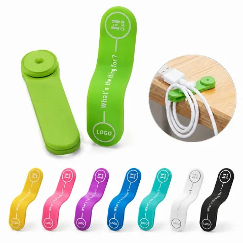 Magnetic Silicone Clip for Cable Management and Note Holding