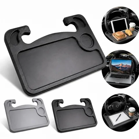 Car Steering Wheel Desk with Non-Slip Surface, Foldable 2
