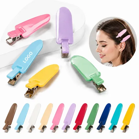 Creaseless Leaf Hair Clips for Makeup & Styling, Snag-Free