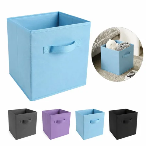 Collapsible Fabric Storage Box Non-Woven Foldable Organizer 2