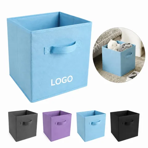 Collapsible Fabric Storage Box Non-Woven Foldable Organizer