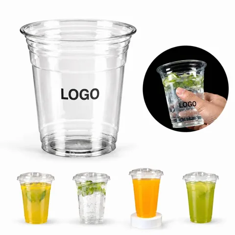 16oz Clear PET Plastic Party Cups for Cold Drinks