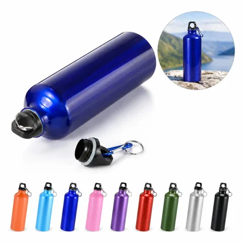 25 oz Leakproof Aluminum Water Bottle with Carabiner 2