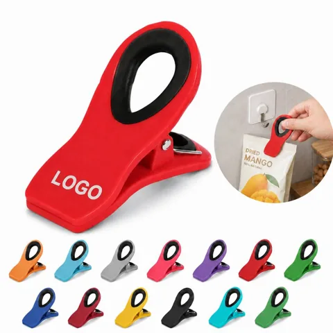 Magnetic Non-Slip Bag Clip with Refrigerator Sticker