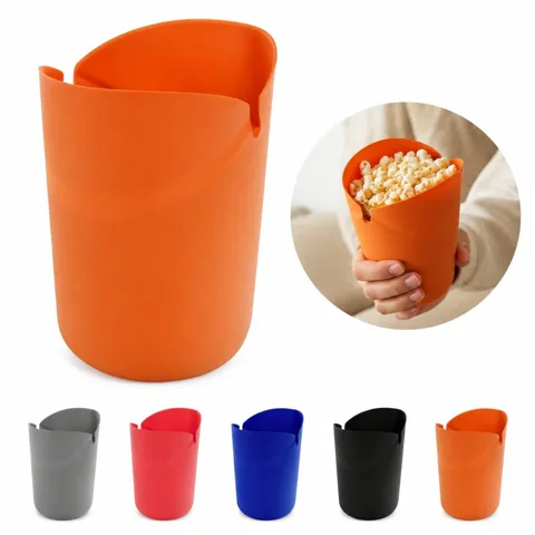 BPA-Free Silicone Collapsible Popcorn Bucket Snack Container 2