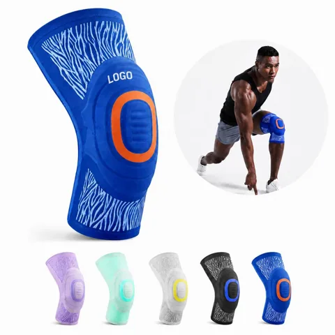 M-Size Anti-Slip Compression Knee Pads with Added Functionality