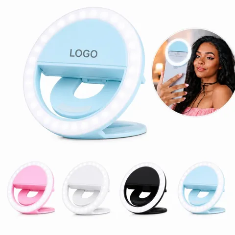 USB Rechargeable Selfie Light with Adjustable Brightness