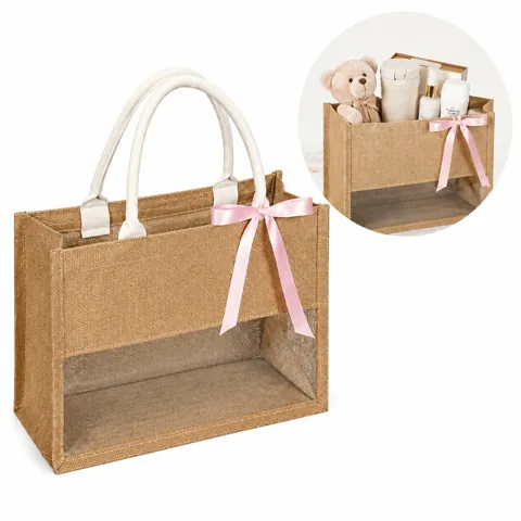 Eco Hemp Transparent Tote with Clear PVC Interior 2