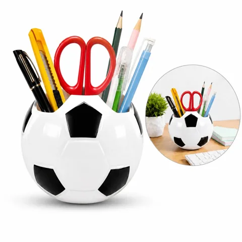 Soccer Ball Pen Holder Desk Organizer for Sports Fans 2
