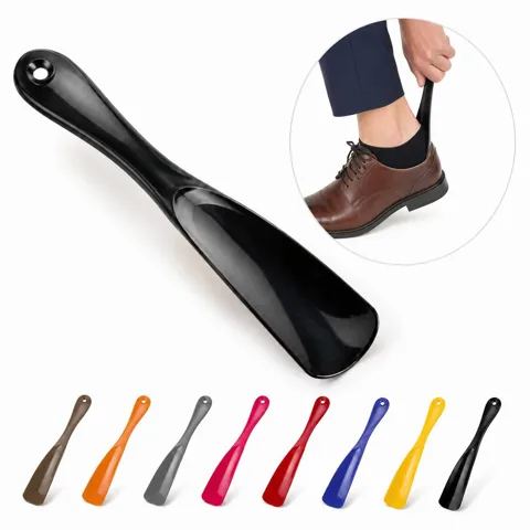 Ergonomic Plastic Shoe Horn for Easy No-Bend Use 2