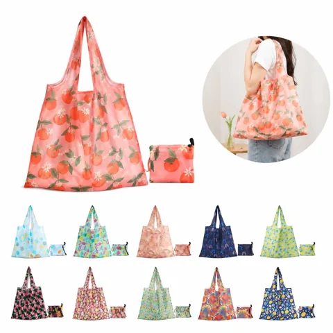Foldable Large Capacity Shopping Bag with Water-Resistant 2