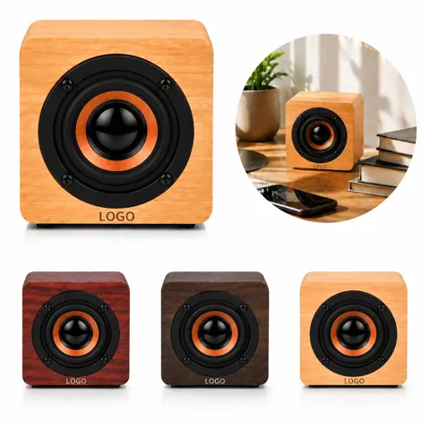 Wooden Retro Wireless Speaker with Vintage Style