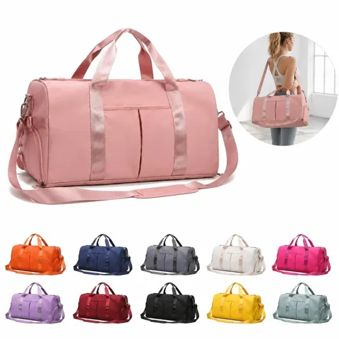 Waterproof Oxford Travel Gym Bag with Shoe Compartment 2