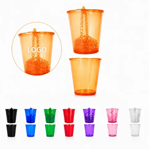 Wearable Beaded Necklace Shot Glasses Set for Parties
