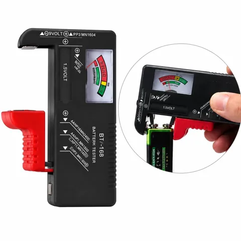 Portable Battery Tester with Pointer Display for AA AAA C D 2