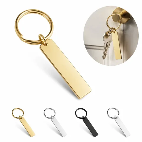 Customizable Stainless Steel Key Chain Durable 2