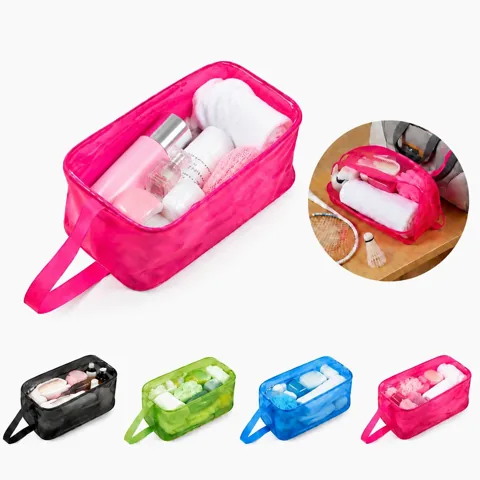 Transparent Travel Shoe Bag, Water-Resistant Foldable Carry 2