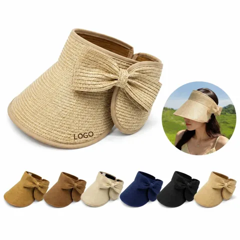 Packable Adjustable Straw Sun Hat for Women